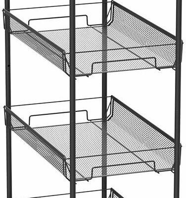 Versatile 360° Rotation Iron Kitchen Trolley