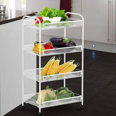 Versatile Multipurpose 4-Wheels Trolley for Your Kitchen Needs