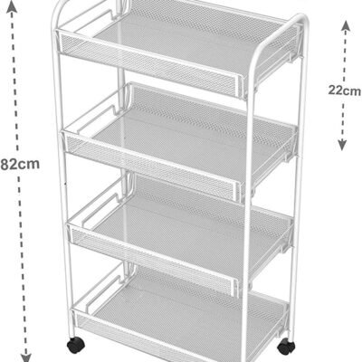 Versatile Multipurpose 4-Wheels Trolley for Your Kitchen Needs